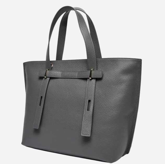 Сумка шопер жіноча шкіряна Furla WB01503HSF0002269S1007 Темно-сіра (8050597537474) - зображення 3