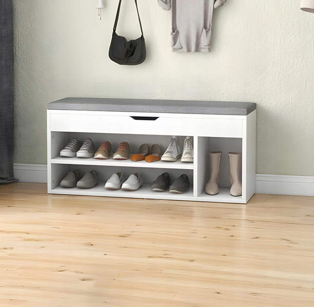 Тумба для взуття ModernHome by Multistore 3 полиці біла (WYJ-249) - зображення 6
