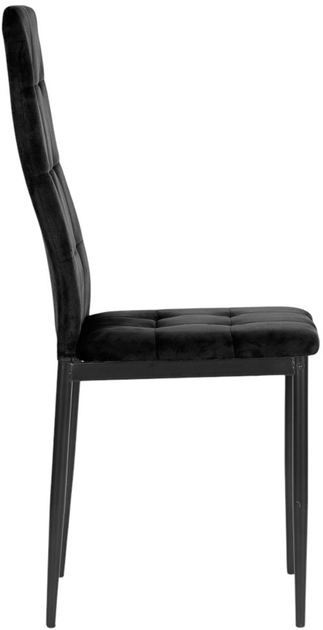 Набір стільців для кухні та вітальні ModernHome by Multistore 4 шт чорні (F261-3KD BLACK) - зображення 4