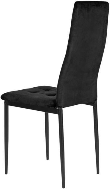 Набір стільців для кухні та вітальні ModernHome by Multistore 4 шт чорні (F261-3KD BLACK) - зображення 5