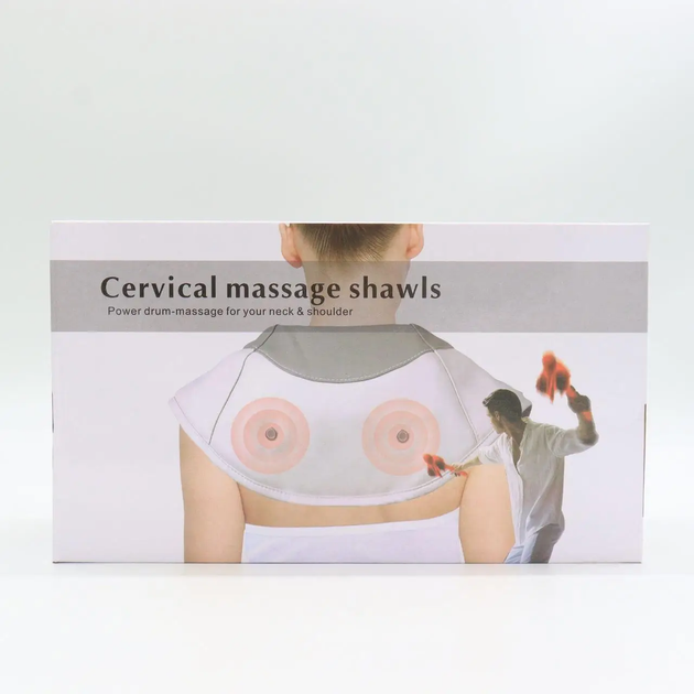 Масажер ударний для шиї та плечей з пультом / Вібромасажер / Роликовий Cervical Massage Shawls (L) - изображение 10