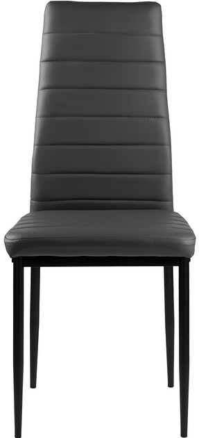 Набір стільців для кухні та вітальні ModernHome by Multistore 4 шт сірі (5904224311148) - зображення 3