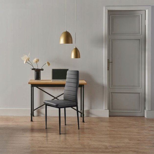 Набір стільців для кухні та вітальні ModernHome by Multistore 4 шт сірі (5904224311148) - зображення 8