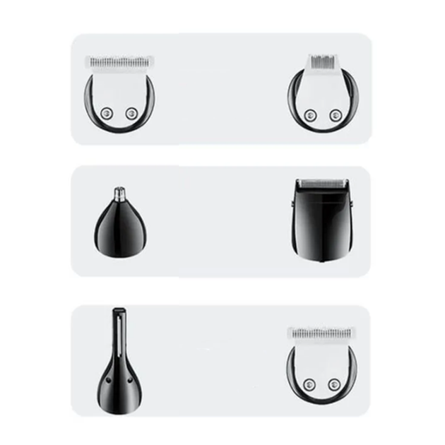 Аккумуляторная машинка для стрижки 6в1 с USB, VGR V-106 / Набор для стрижки волос и бороды / Мужской триммер - изображение 2