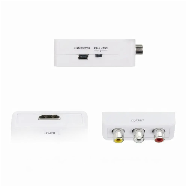 Переходник с HDMI на AV, 1080P, RCA тюльпаны / Конвертер разветвитель видеосигнала / Адаптер видеосигнала - Фото 4 Переходник с HDMI на AV, 1080P, RCA тюльпаны / Конвертер разветвитель видеосигнала / Адаптер видеосигнала - изображение 4