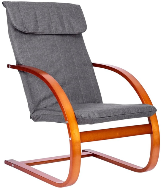 Крісло-гойдалка ModernHome by Multistore з підставкою для ніг (TXWQM-31-6-WALNUT) - зображення 5