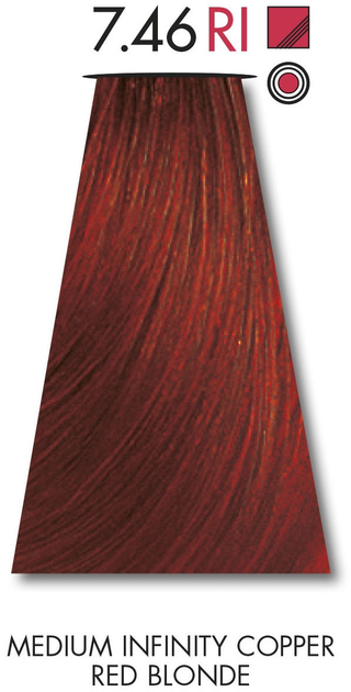 Фарба для волосся Keune Tinta Color Red Infinity 7.46 Medium Infinity Copper Red Blonde 60 мл (8717185384338) - зображення 2