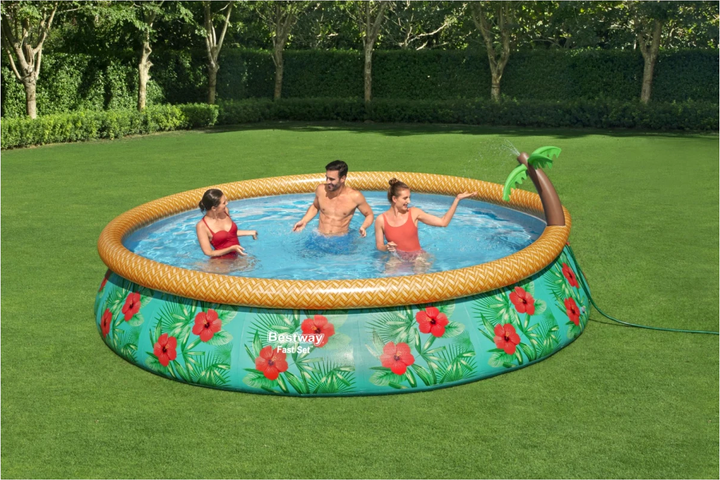 Basenik rozporowy Bestway z natryskiem Tropikalny 15 FT dla dzieci 457 x 84 cm (6942138984385) - obraz 5