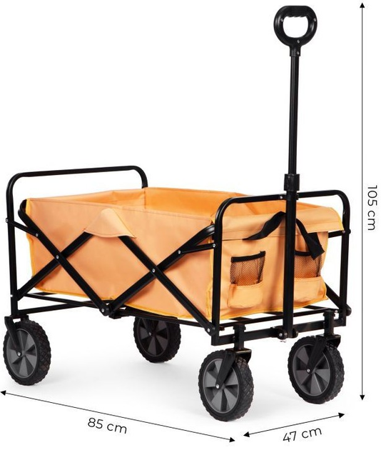 Садовий візок ModernHome by Multistore 47 x 105 см помаранчевий (BP-025 ORANGE) - зображення 5