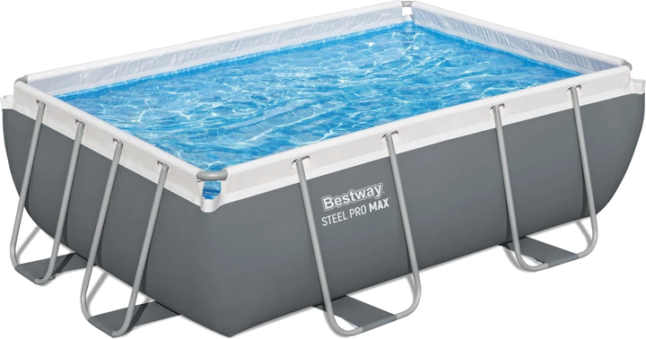 Басейн на стійках Bestway Power Steel + 4-в-1 + насос + фільтр 282 x 196 x 84 см 9 x 6 FT (6941607366486) - зображення 3