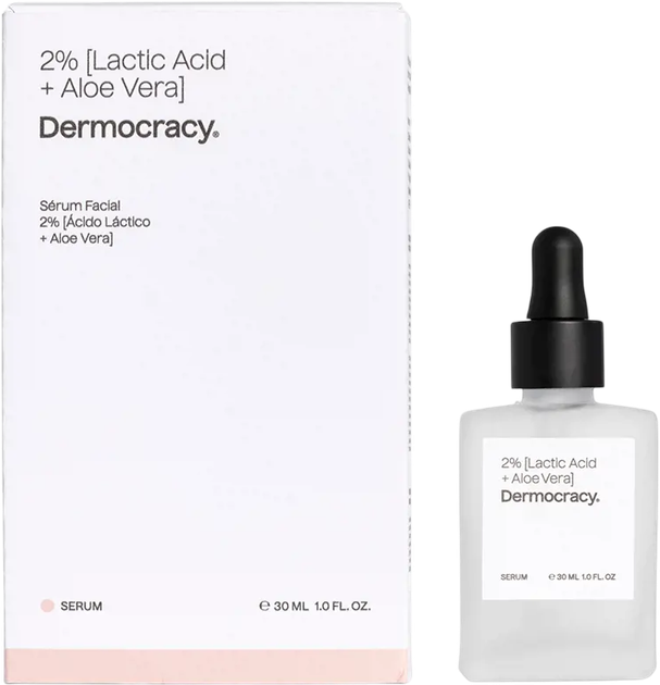 Serum do twarzy Dermocracy 2% Lactic Acid + Aloe Vera 30 ml (8437024153153) - obraz 1