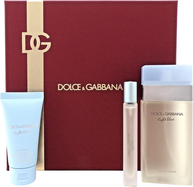 Zestaw damski Dolce&Gabbana The One Light Blue Woda toaletowa 100 ml + Krem do ciała 50 ml + Woda toaletowa 10 ml (8054754400670) - obraz 5