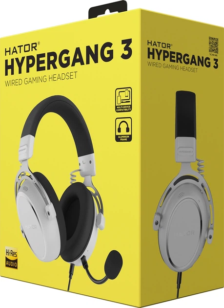 Słuchawki Hator Hypergang 3 White (ESH06) - obraz 8