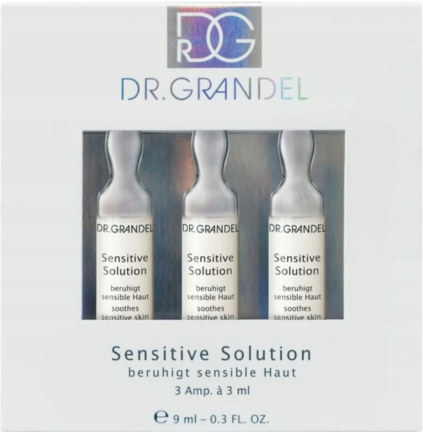 Zestaw ampułek do twarzy Dr. Grandel Sensitive Solution 3 x 3 ml (ZES4011396411994) - obraz 1