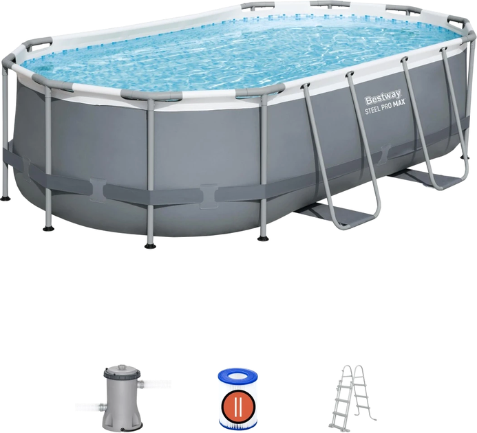Басейн на стійках Bestway Power Steel + 6 в 1 + аксесуари 427 x 250 x 100 см 14 x 8 футів (6941607366431) - зображення 3