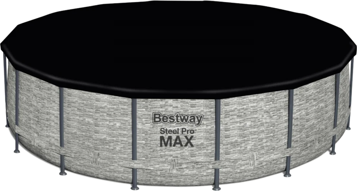 Стійка-басейн Bestway Steel Pro Max з імітацією каменю 16 FT + 5-в-1 + аксесуари 488 x 122 см (6941607311516) - зображення 6