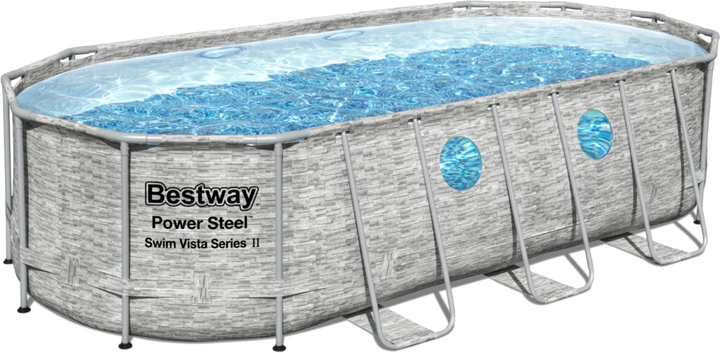 Стійка-басейн Bestway Power Steel Swim Vista з вікном 549 x 274 x 122 см 18 x 9 FT + 7-в-1 (6941607311257) - зображення 4
