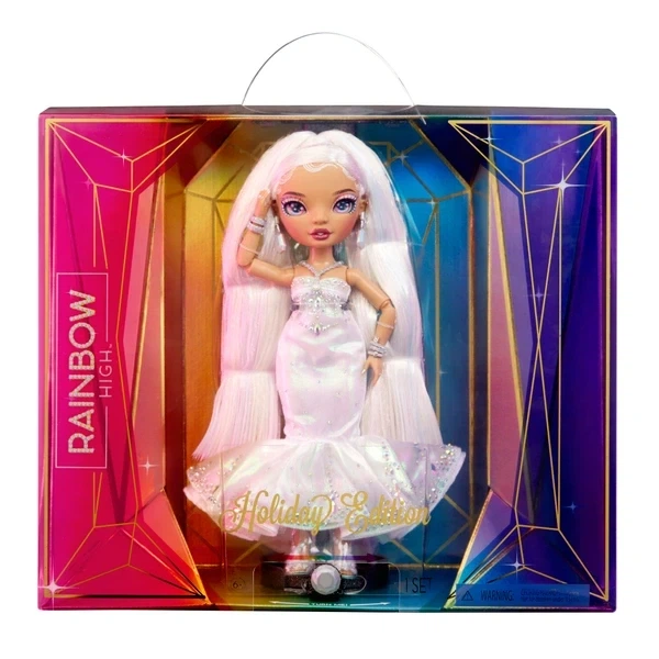 Колекційна лялька Rainbow High Holiday Edition Роксі Гранд - зображення 8