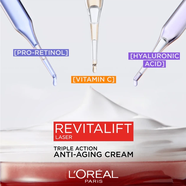 Крем для лица L'Oreal Paris Revitalift Laser X3 SPF25 омолаживающий 50 мл (3600523456215) - изображение 4
