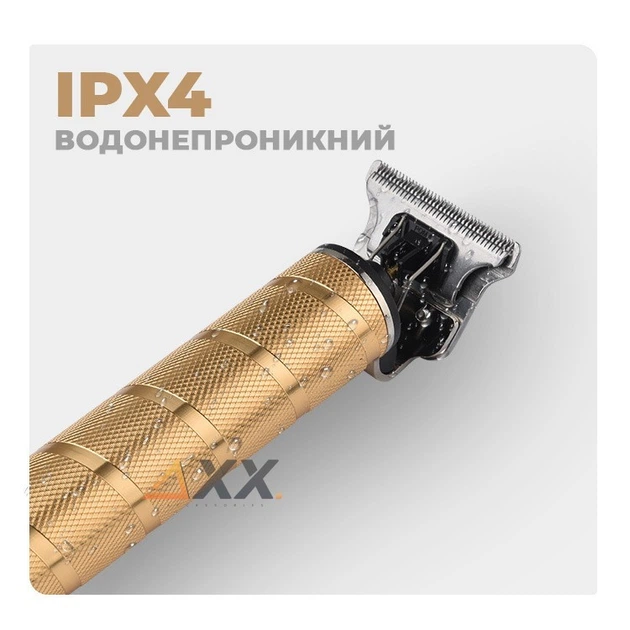 Профессиональный аккумуляторный триммер для стрижки бороды и усов с USB и водонепроницаемый IPX4 DSP Pro Золотистый + Масло - Фото 3 Профессиональный аккумуляторный триммер для стрижки бороды и усов с USB и водонепроницаемый IPX4 DSP Pro Золотистый + Масло - изображение 3