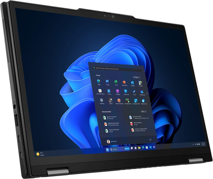 Ноутбук Lenovo ThinkPad X13 2-in-1 Gen 5 (21LW000QPB) Black - зображення 7