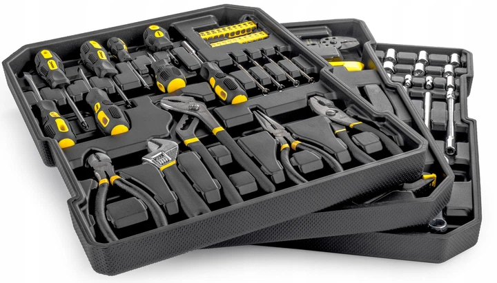 Zestaw narzędzi WMC TOOLS w walizce podróżnej 1/4'', 1/2'' 6-kątne, 186 elementów (WT-WMC186-3) - obraz 5