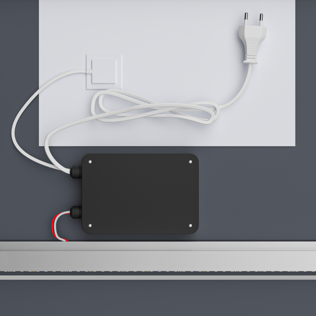 Дзеркало MIXXUS PREMIUM CUBIC MR14-80x60-REVERSE з LED Touch, Anti-fog, димером, рег. яскравості (MP6648) - изображение 6