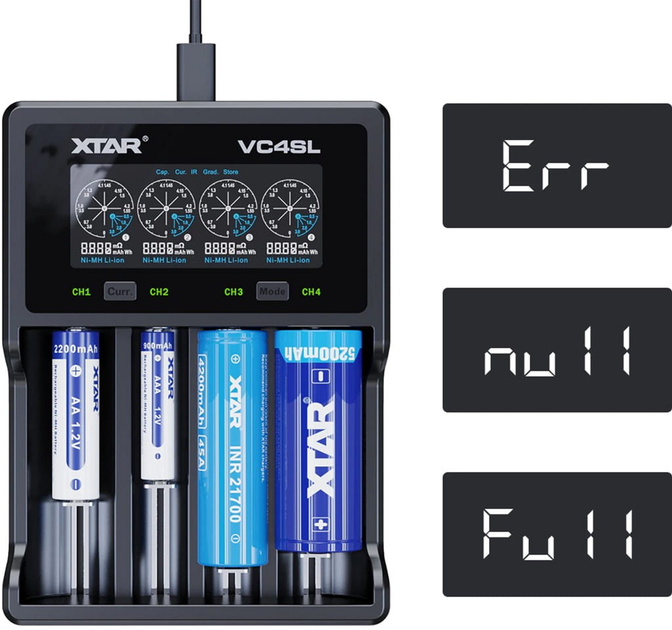 Ładowarka XTAR VC4SL Li-Ion/NiMH/Ni-Cd (6952918344339) - obraz 5