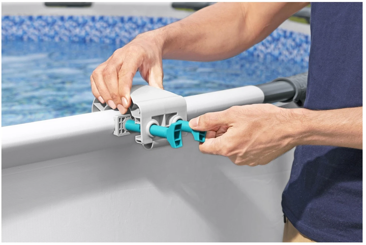 Фільтруючий насос для басейну Bestway Skimatic FlowClear 3974 л/год зі скімером + Змінний фільтр (6941607365571) - зображення 6