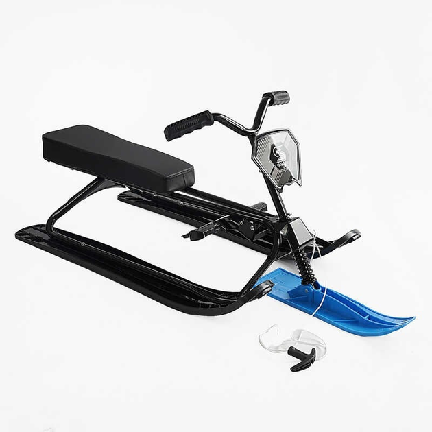 Снегокат Skyper стальная рама руль мягкое сиденье 125х50,6х38,5 см Black 164557 - изображение 1