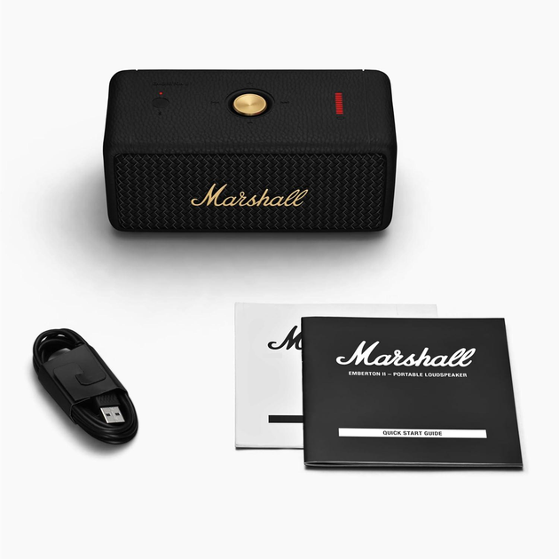 Портативна колонка Marshall Emberton II 2 Black and Brass (1006234) - изображение 4