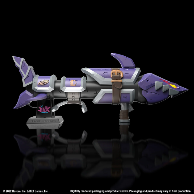 Blaster Hasbro Nerf League of Legends Fishbones 93 cm F6382 (5010996191298) - obraz 5