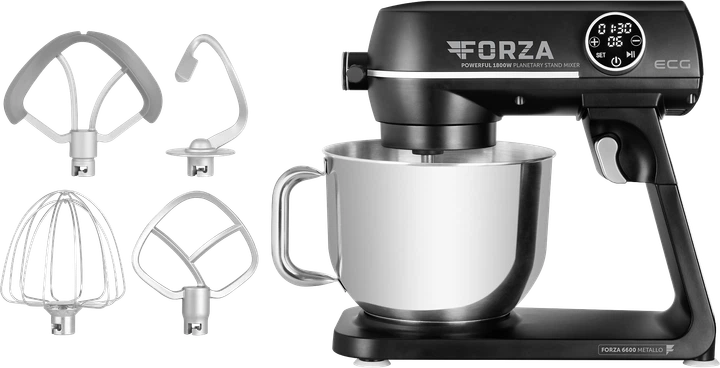 Кухонная машина ECG FORZA 6600 Metallo Nero - изображение 4