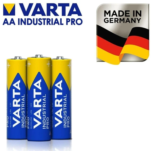 Батарейка Varta Industrial PRO 10 штук, AA, LR6, лужна, пальчикова - Фото 2 Батарейка Varta Industrial PRO 10 штук, AA, LR6, лужна, пальчикова - зображення 2