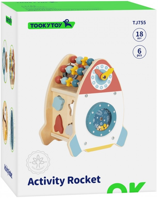 Sorter Tooky Toy Kosmiczna rakieta (6976831551193) - obraz 5