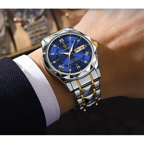 Мужские часы Poedagar Stava Blue / Классические наручные часы - изображение 5