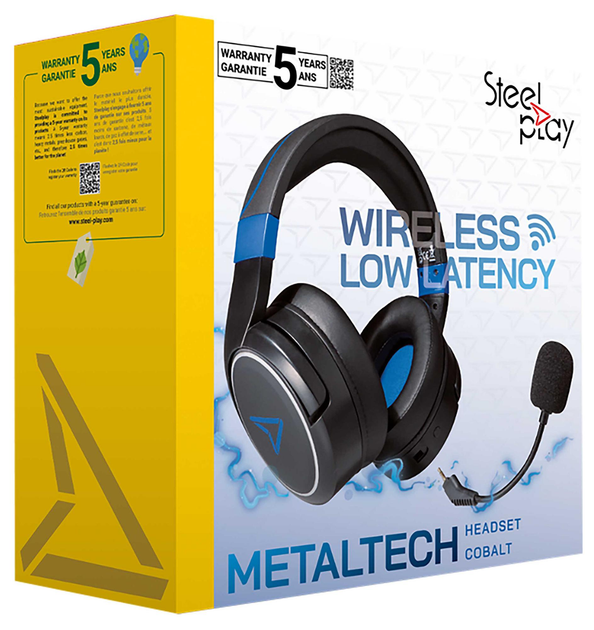 Słuchawki SteelPlay Metaltech Wireless Headset Cobalt (JVAMUL00160) - obraz 2