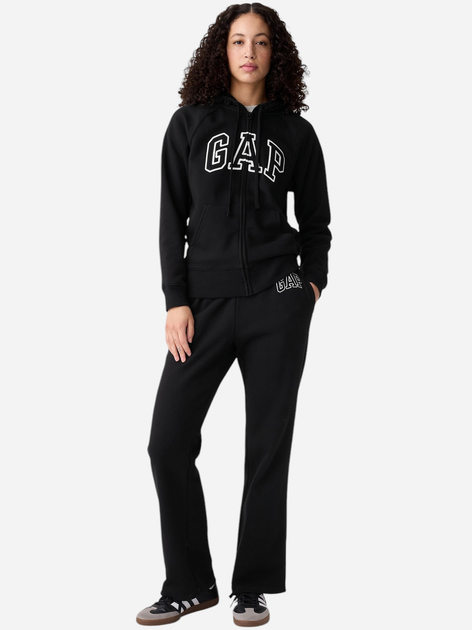 Bluza damska rozpinana streetwear z kapturem GAP 463503-02 M Czarna (1200112690468) - obraz 3