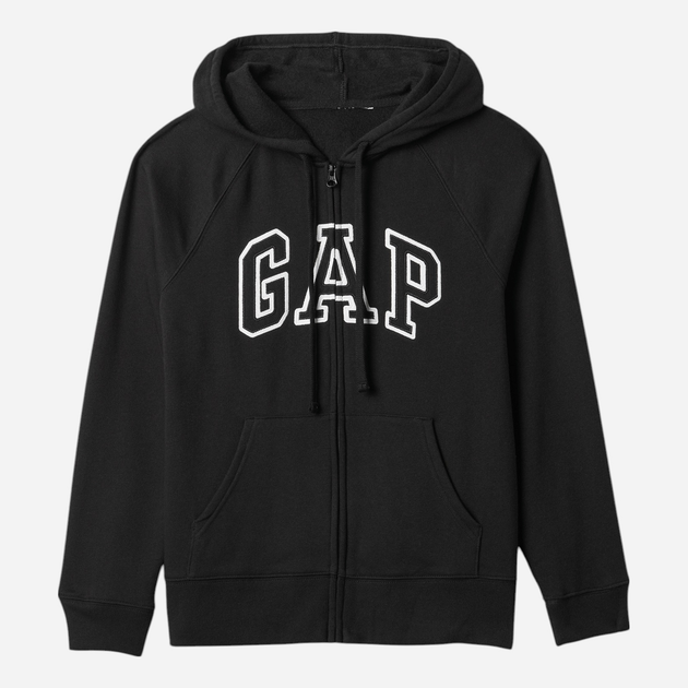 Bluza damska rozpinana streetwear z kapturem GAP 463503-02 S Czarna (1200112690451) - obraz 5