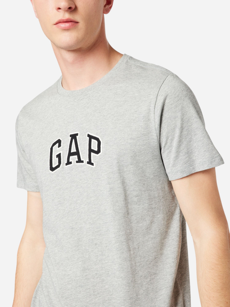 Футболка бавовняна чоловіча GAP 570044-01 M Сіра (1200119704700) - зображення 4