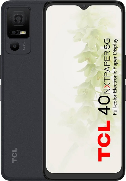 Мобільний телефон TCL 40 NXTPAPER 5G 6/256GB Black (8032325357905) - зображення 1