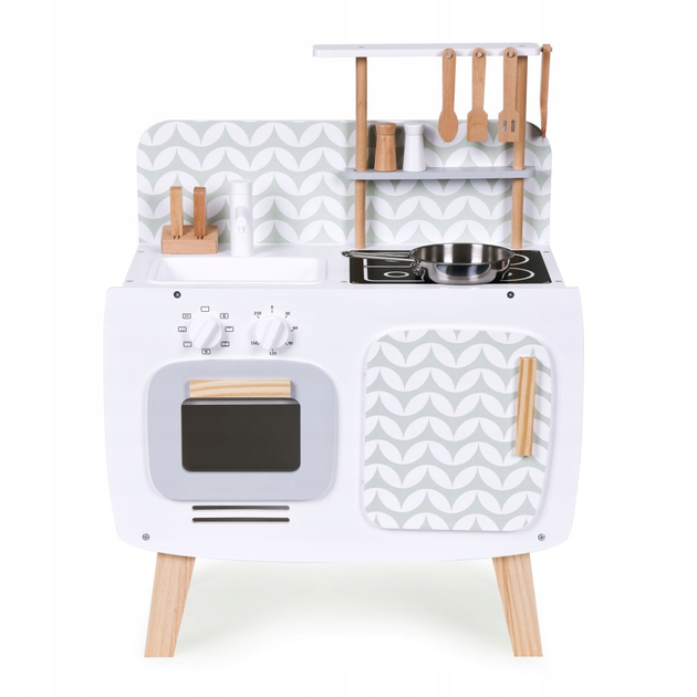 Дитяча дерев'яна кухня EcoToys ретро з аксесуарами W10C863 (5905817003969) - зображення 4