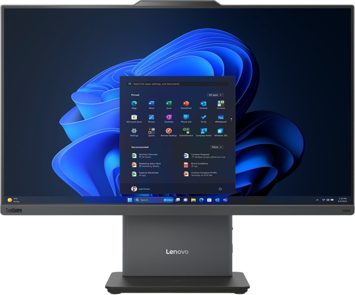 Monoblok Lenovo ThinkCentre neo 50a 24 G5 Luna Grey (12SC0009PB) - obraz 1