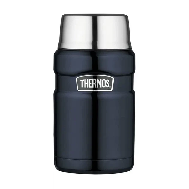Термос вакуумный пищевой из нержавеющей стали с широким горлом Thermos Stainless King Food Flask 710 мл., SK3020MDB4 - Фото 7 Термос вакуумный пищевой из нержавеющей стали с широким горлом Thermos Stainless King Food Flask 710 мл., SK3020MDB4 - изображение 7