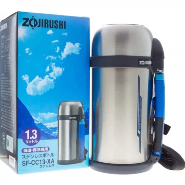 Термос харчовий Zojirushi SF-CC13-XA Червоний 1.3 л нержавіюча сталь широке горло (SF-CC13-XA) - Фото 2 Термос харчовий Zojirushi SF-CC13-XA Червоний 1.3 л нержавіюча сталь широке горло (SF-CC13-XA) - зображення 2