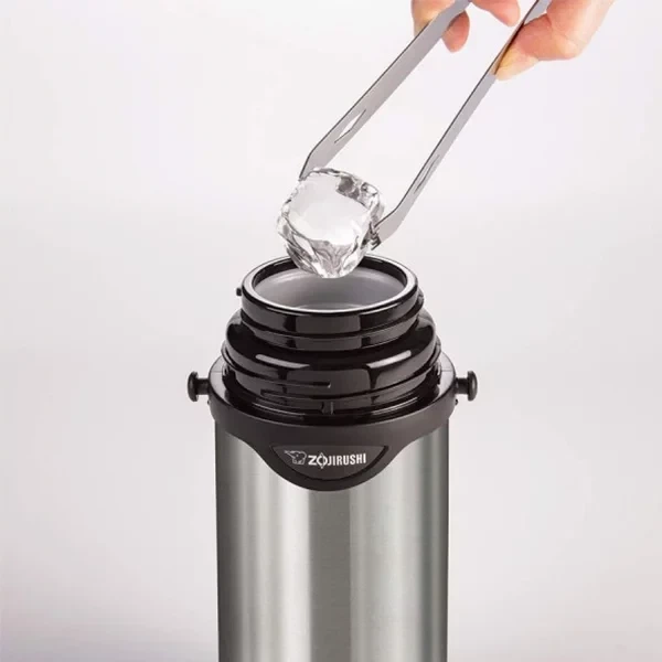 Японский термос переносной Zojirushi SJ-TG10XA 1 литр с ремешком стальной, 1678.04.87 - Фото 6 Японский термос переносной Zojirushi SJ-TG10XA 1 литр с ремешком стальной, 1678.04.87 - изображение 6