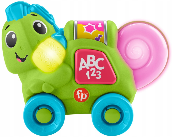 Інтеактивна іграшка для малюків Fisher-Price Link Squad Хамелеон Color Expert (0194735250035) - зображення 4