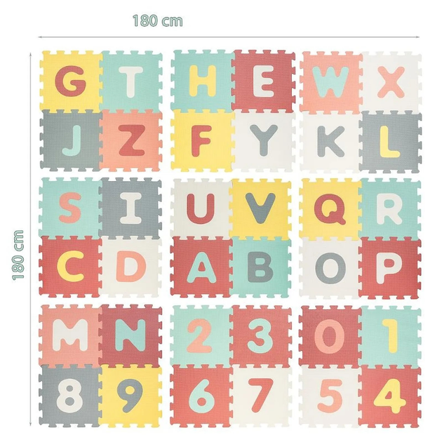 Mata piankowa Smily Play Cyfry i Litery SP84735 180 x 180 cm (5905375847357) - obraz 14