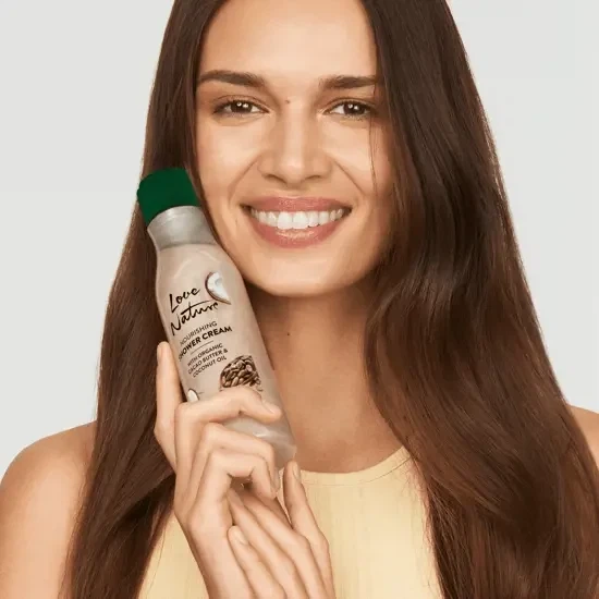 Питательный крем-гель для душа Oriflame с органическим маслом какао и кокоса Love Nature, 250 мл - изображение 2