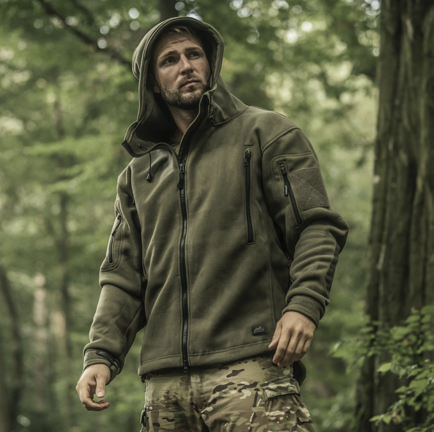 Куртка флисовая Helikon-Tex Patriot Double Fleece Olive M - изображение 2